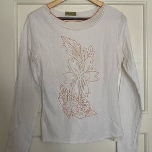 Velvet by Graham & Spencer long sleeved laser cut shirt